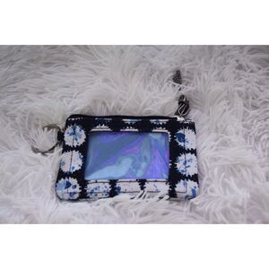 Vera Bradley blue and white wallet small key ring